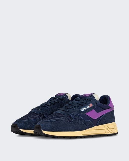 Autry Blue Lace-Up Sneakers