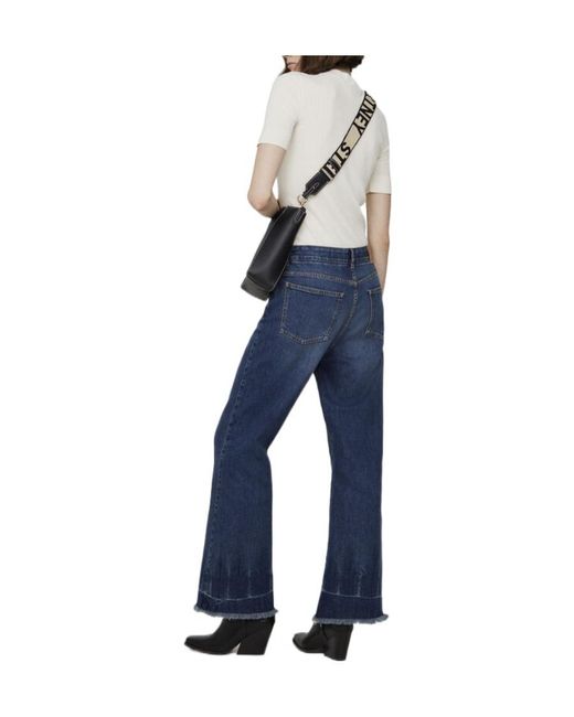 Stella McCartney Blue Cropped Flared Jeans