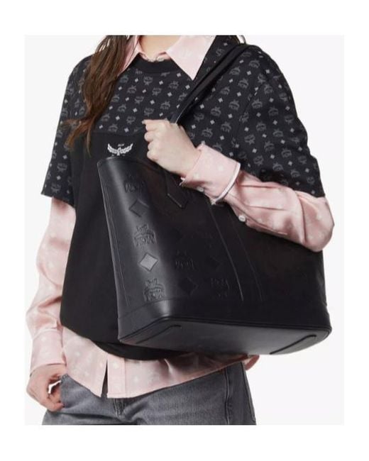 MCM Black New Liz Shopper