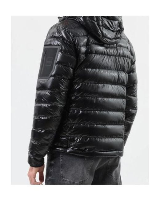 Boss Black Hooded Zip-Up Jacket for men