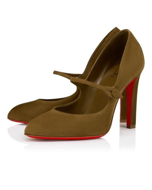 Christian Louboutin Green Mary Fannylove Pumps