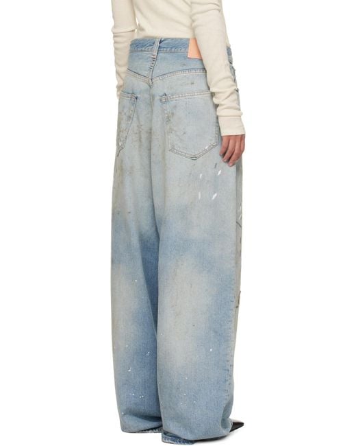 Acne Blue Super Baggy Fit Jeans