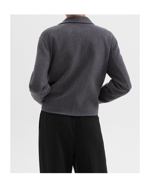 Theory Gray Relaxed Cardigan Jacket