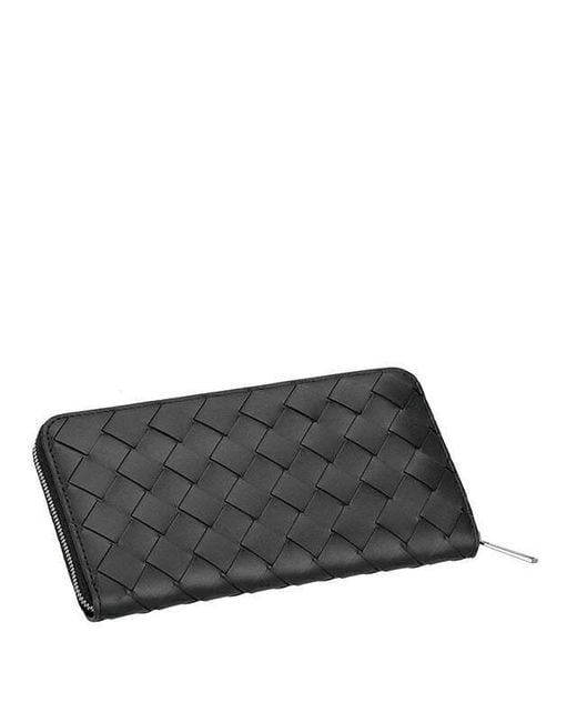 Bottega Veneta Black Long Wallet for men