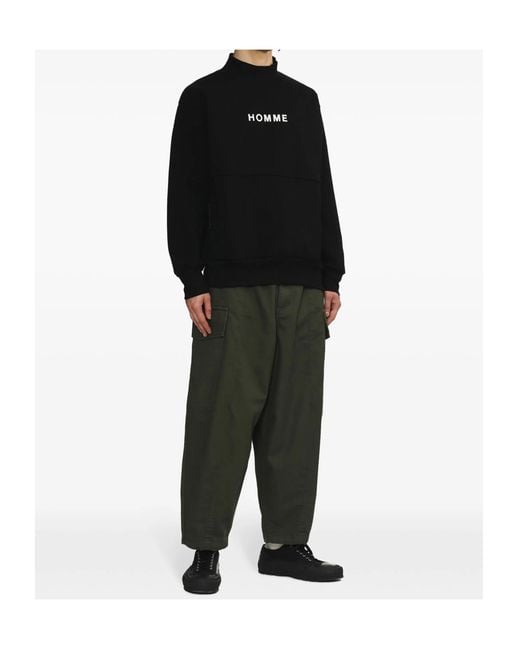 Comme des Garçons Black Long-Sleeved Sweatshirt for men