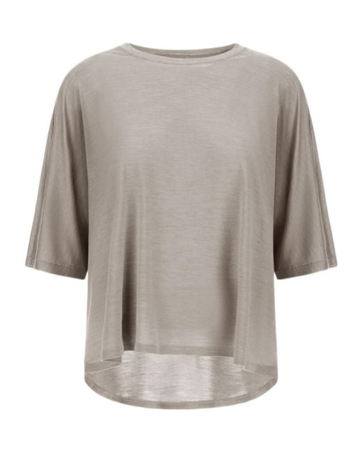 Herno Gray Crew-Neck T-Shirt