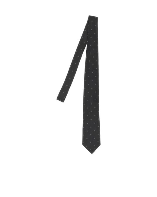 Tom Ford Black Polka-Dot Tie for men