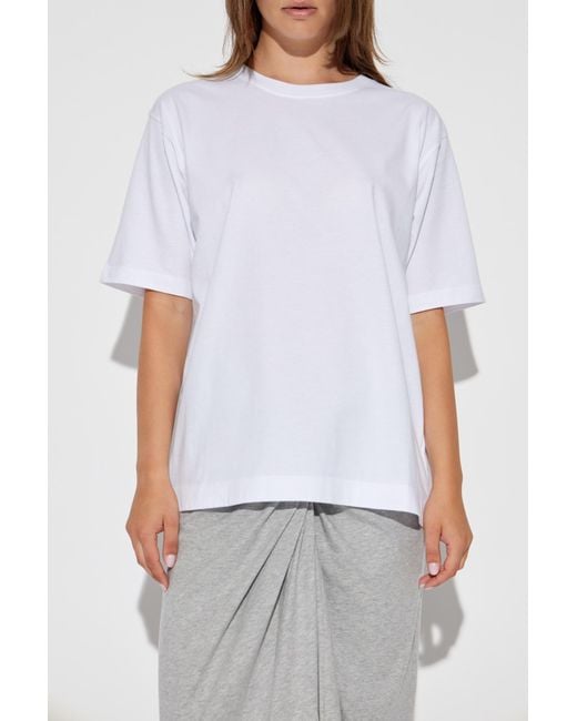 Dries Van Noten White Crewneck Short-Sleeved T-Shirt