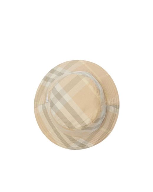Burberry Natural Check-Pattern Reversible Pull-On Bucket Hat for men