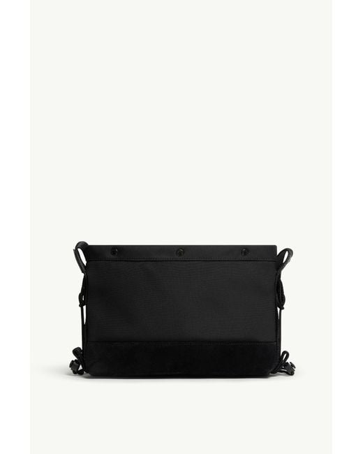 Moncler Black New Tech Water-Repellent Crossbody Bag for men
