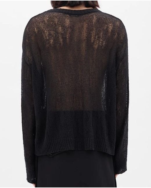 Ann Demeulemeester Black Joas Comfort Crew Neck Sweater for men