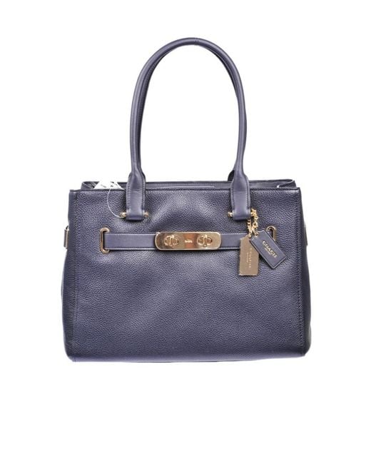 COACH Blue Logo Handbag