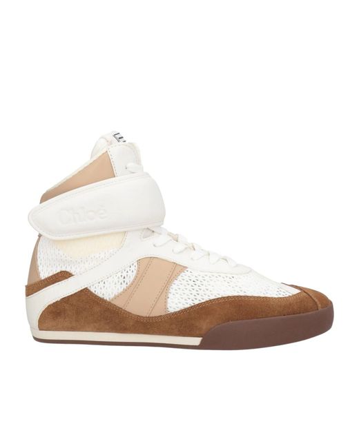 Chloé White High-Top Casual Shoes