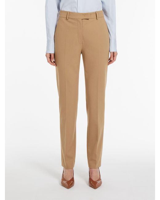 Max Mara Natural Studio Slim Fit Tailored Trousers