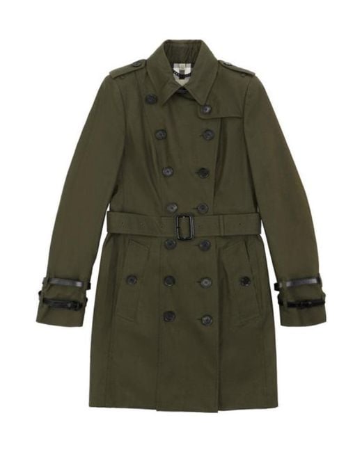 Burberry Green Logo Coat