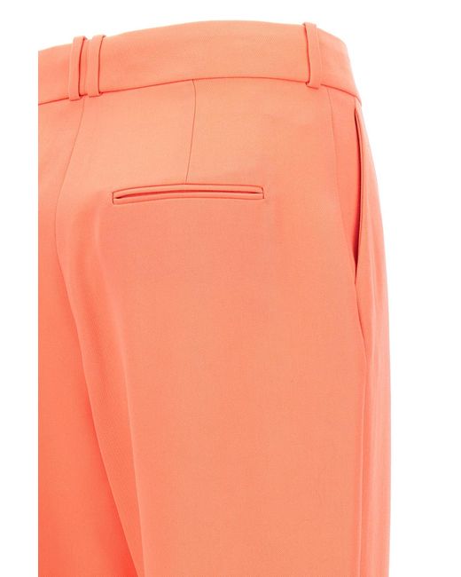 Balmain Orange Split-Hem High Waist Trousers