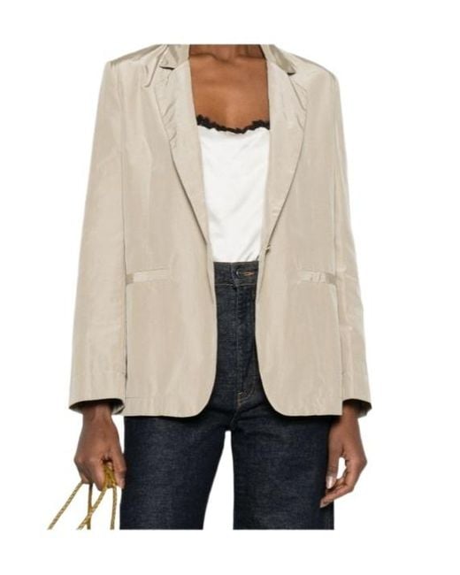 Forte_forte Natural Single-Breasted Blazer