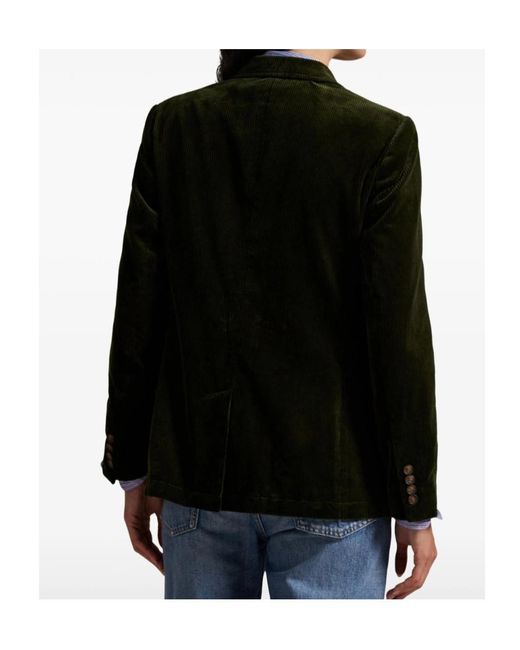 Polo Ralph Lauren Green Single-Breasted Corduroy Blazer