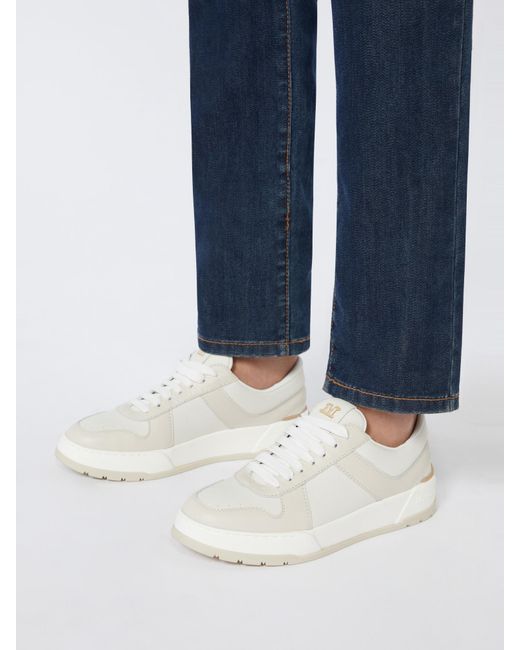 Max Mara White Leather Sneakers