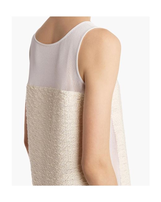 Khaite White Sleeveless Miriele Dress