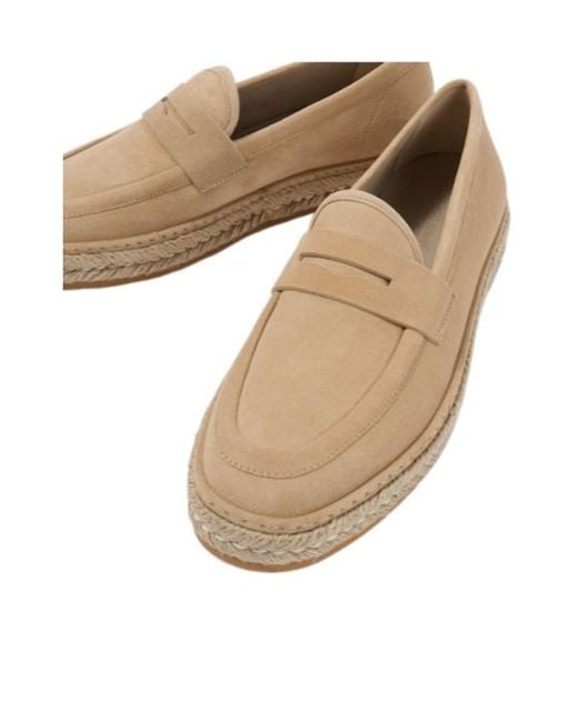 Giorgio Armani Natural Minimalist Classic Loafers for men