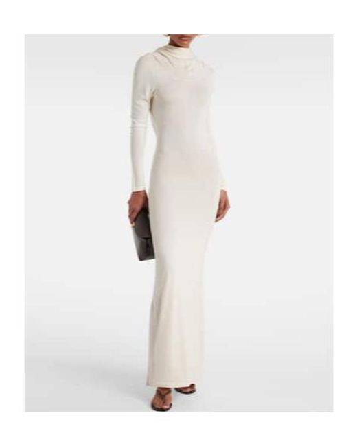 AYA MUSE White Knitted Dress