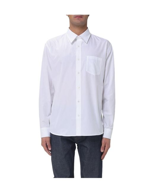 A.P.C. White Pocket Shirt for men