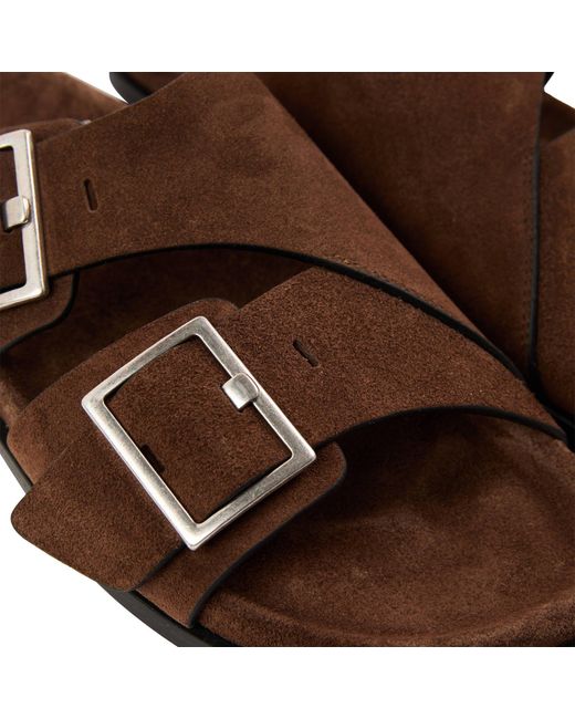 Alohas Brown Alba Flat Sandals