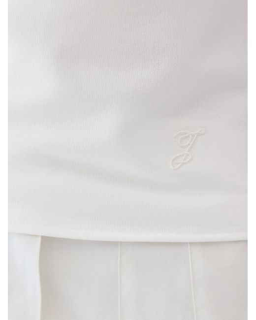 Jacquemus White Le Marcel Moisson Tie-Back Top