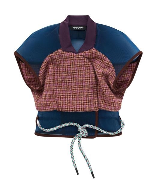 Kiko Kostadinov Blue Eartha Fitted Jacket