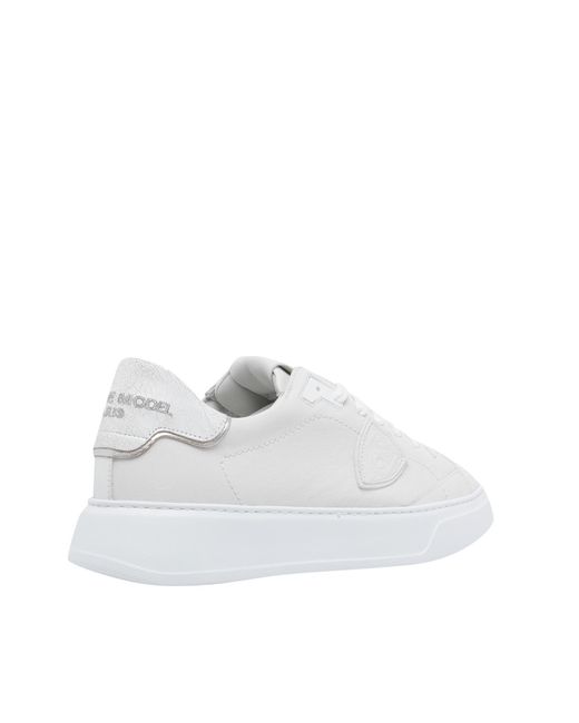 Philippe Model White Temple Sneakers for men
