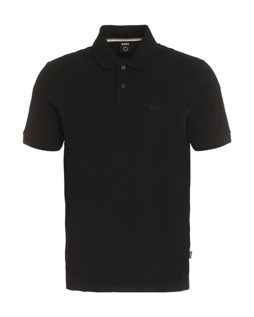 Boss Blue Boss Pallas Embroidered Straight Hem Polo Shirt for men