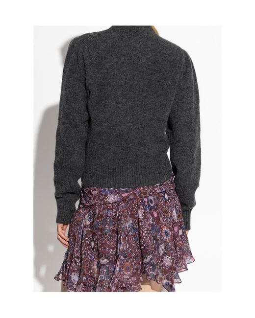 Isabel Marant Gray High-Neck Sweater