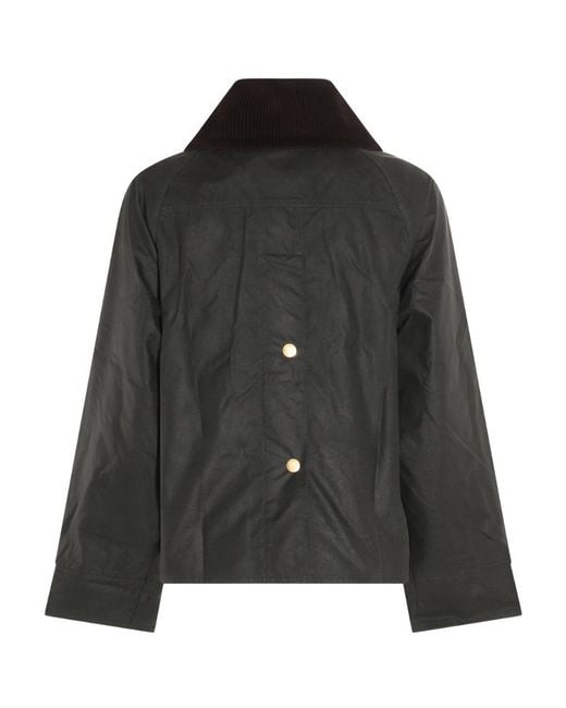 Barbour Black Catton Wax-Coated Jacket