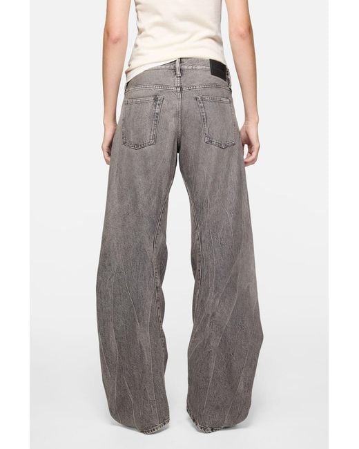 Acne Gray Loose Fit Jeans