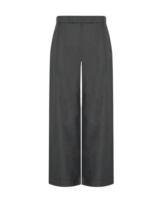 Max Mara Gray High-Waisted Trousers