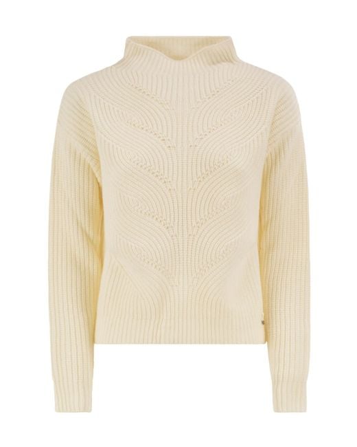 Herno White Long-Sleeved Sweater