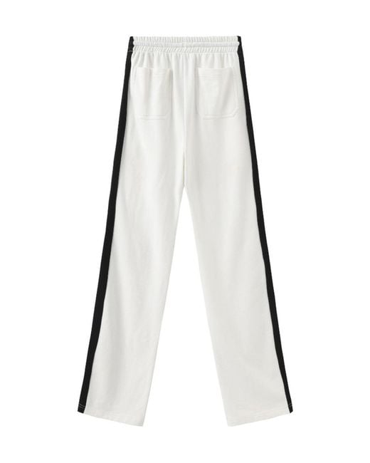 Marissa Chiara White Webbing Sweatpants