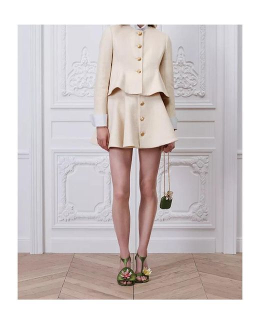 Dior Natural Flared Miniskirt
