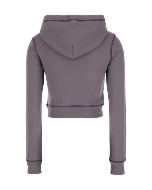 DIESEL F-Slimmy-Hood Drawstring Cropped Hoodie | Lyst