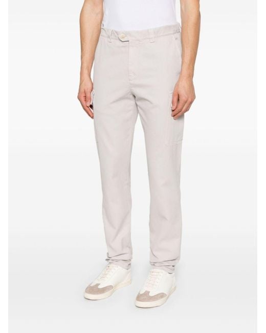 Brunello Cucinelli White Straight-Leg Cargo Pants for men