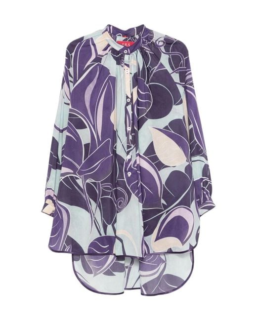 F.R.S For Restless Sleepers Purple Tizio Blouse