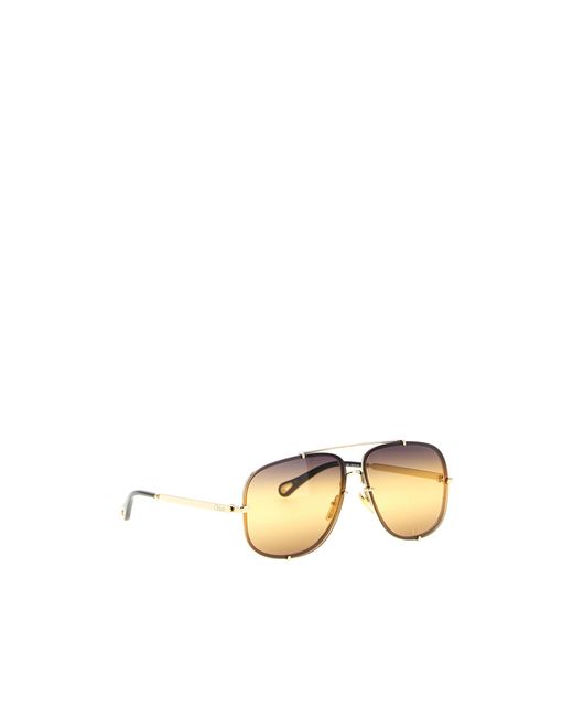 Chloé Metallic Full Frame Sunglasses