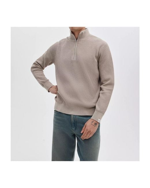 Rag & Bone Natural Caden Quarter-Zip Sweater for men