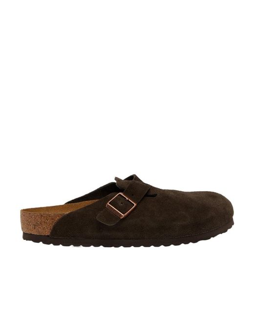 Birkenstock Brown Boston Vl Sfb Logo Muller Shoes for men