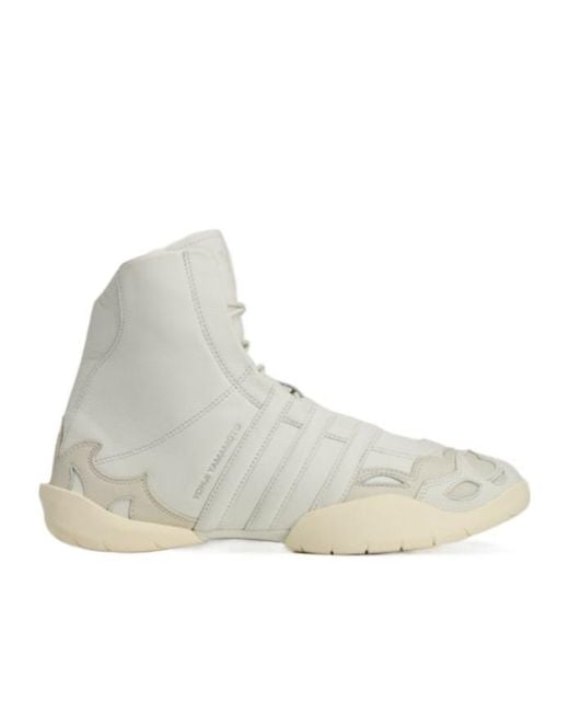 Y-3 Natural Regu 2002 Hi Lace-Up Sneakers for men