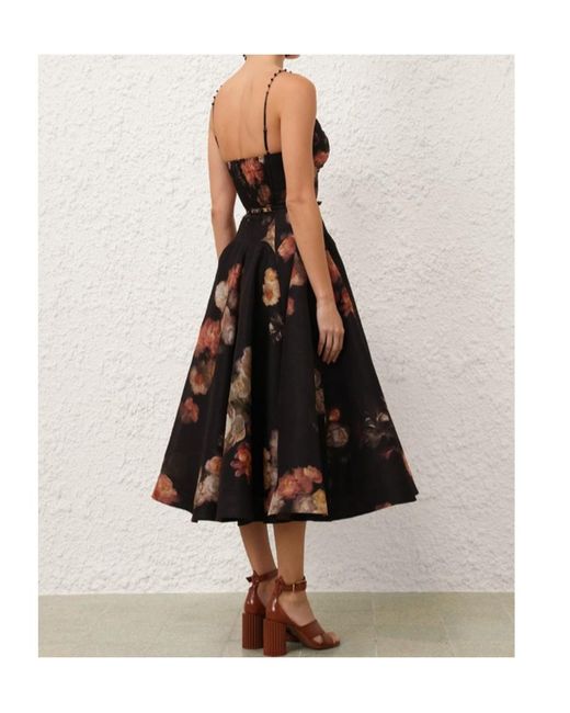 Zimmermann Brown Hypnotic Twist Midi Dress