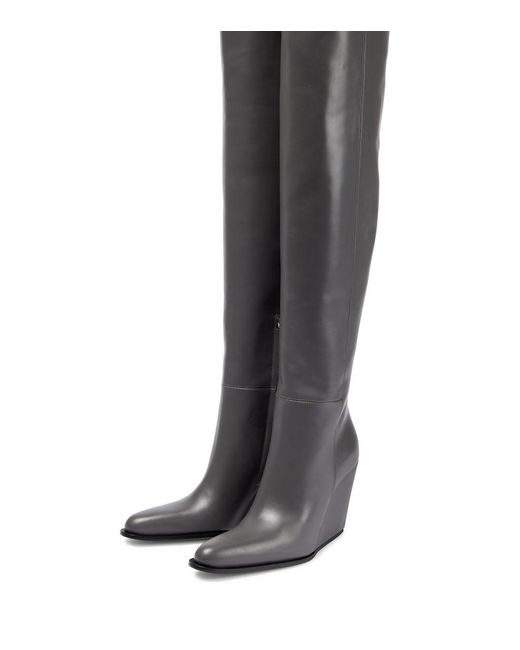 Victoria Beckham Black Sky Knee-High Boots