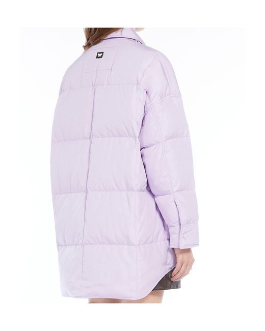 Weekend by Maxmara Purple Long-Sleeved Down Jacket