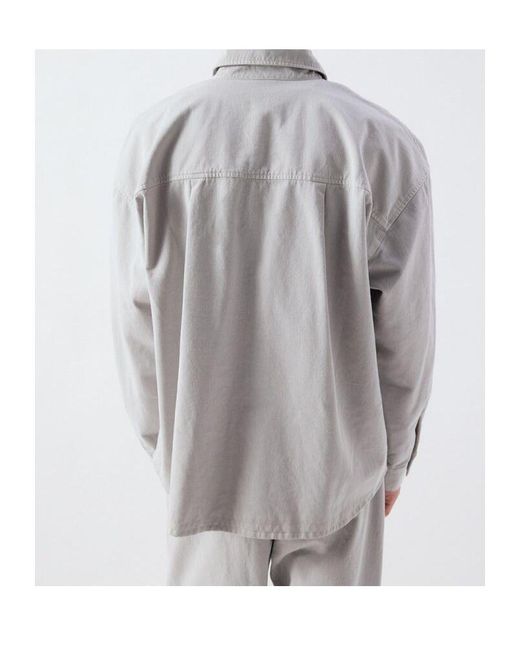 American Vintage Gray Long Sleeve Shirt for men